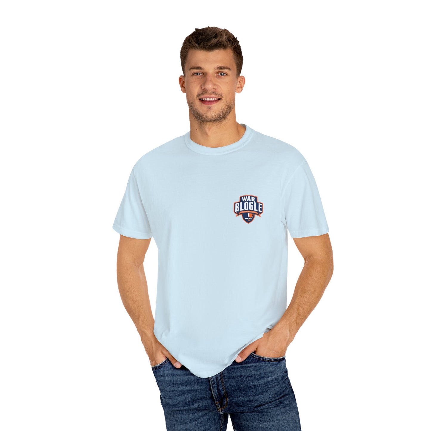 War Blogle Football Logo Comfort Colors Pocket Tee